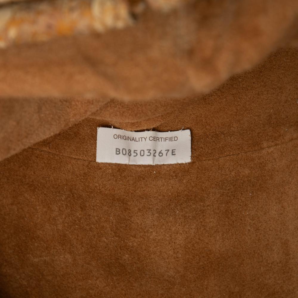 Bottega Veneta AB Bottega Veneta Brown Fiber Fabric Cork The Pouch Italy