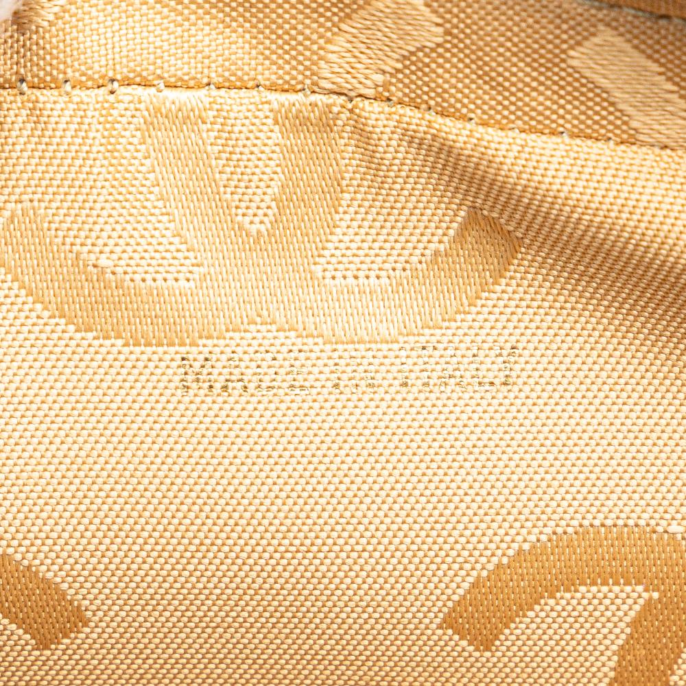 Chanel B Chanel Brown Beige Lambskin Leather Leather CC Chevron Quilted Lambskin Chain Shoulder Bag Italy