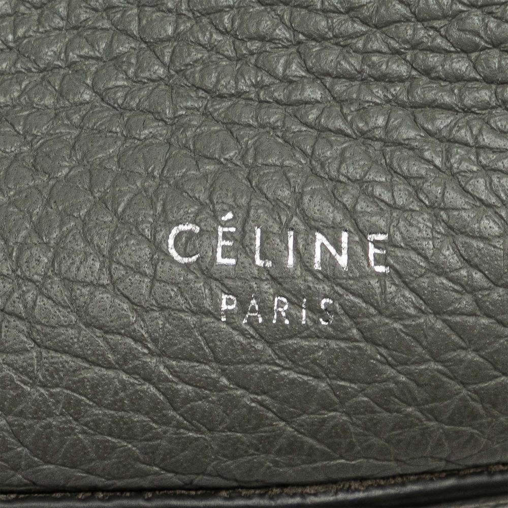 Celine B Celine Brown Beige Calf Leather Big Bag Bucket Italy