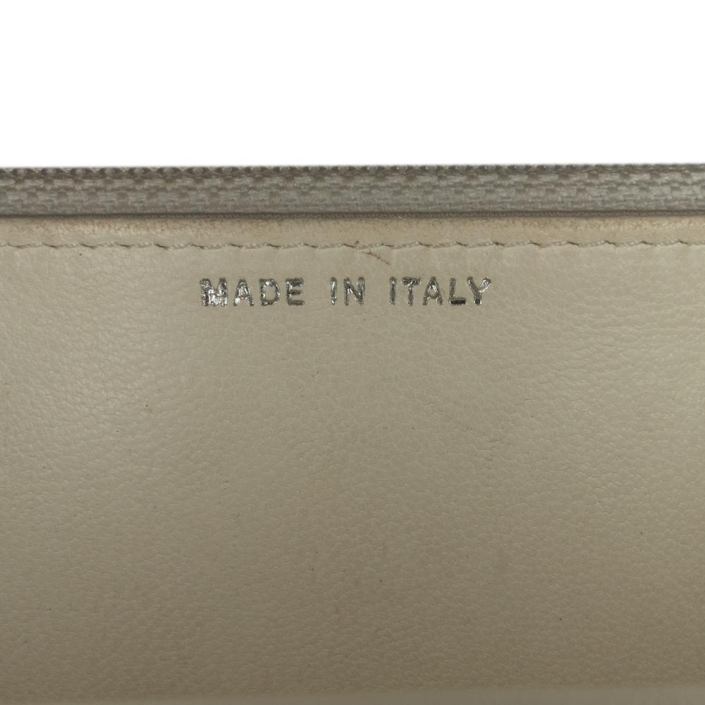 Chanel B Chanel Brown Beige Coated Canvas Fabric CC Coated Tweed Wallet On Chain Italy