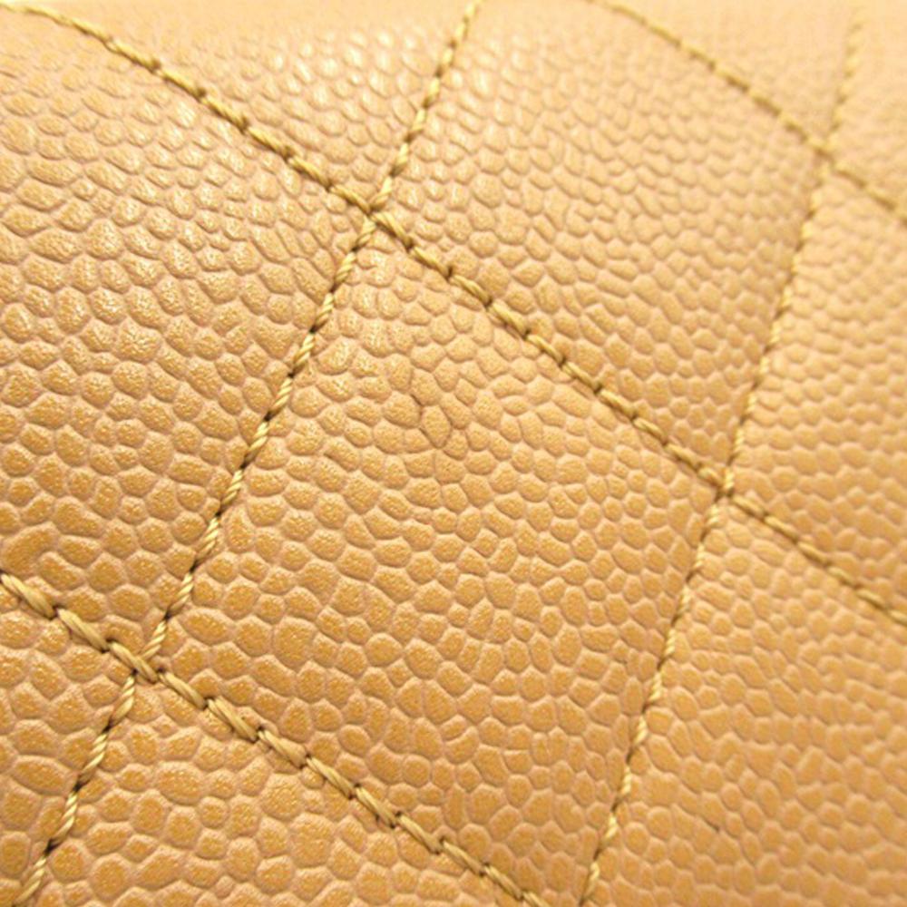 Chanel B Chanel Brown Light Brown Caviar Leather Leather Caviar Kelly Top Handle Bag Italy