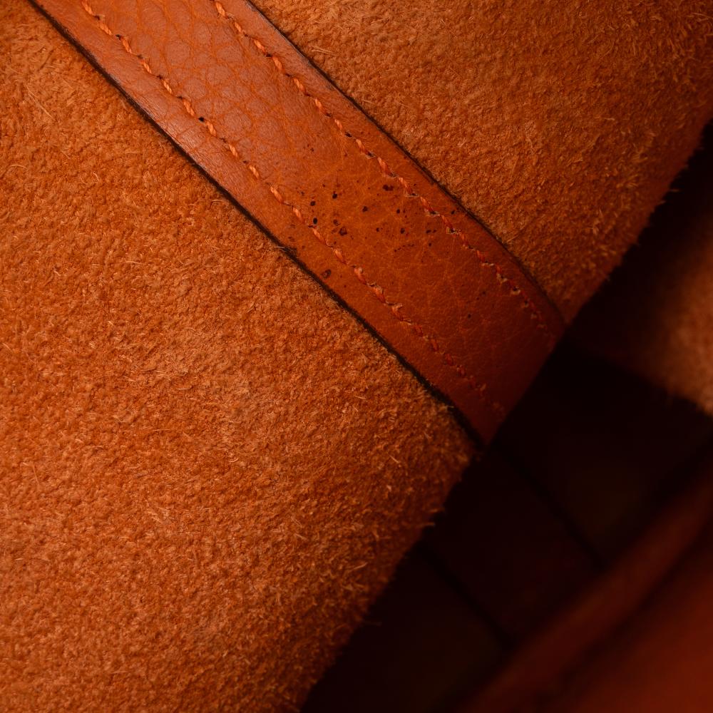 Hermès AB Hermès Orange Calf Leather Clemence Picotin Lock 22 France