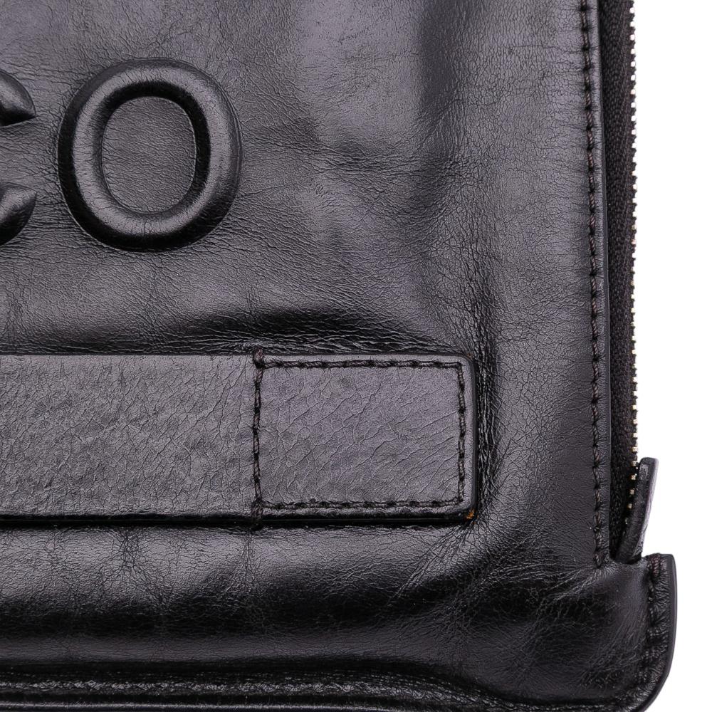 Chanel B Chanel Black Lambskin Leather Leather Lambskin Votez Coco Clutch Italy