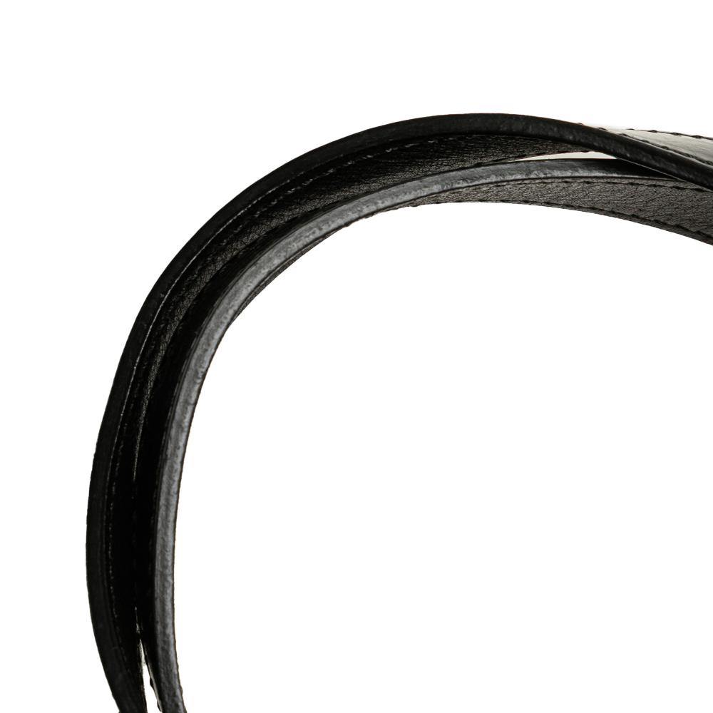 Prada B Prada Orange with Black Satin Fabric Sequin Stripes Tote Italy