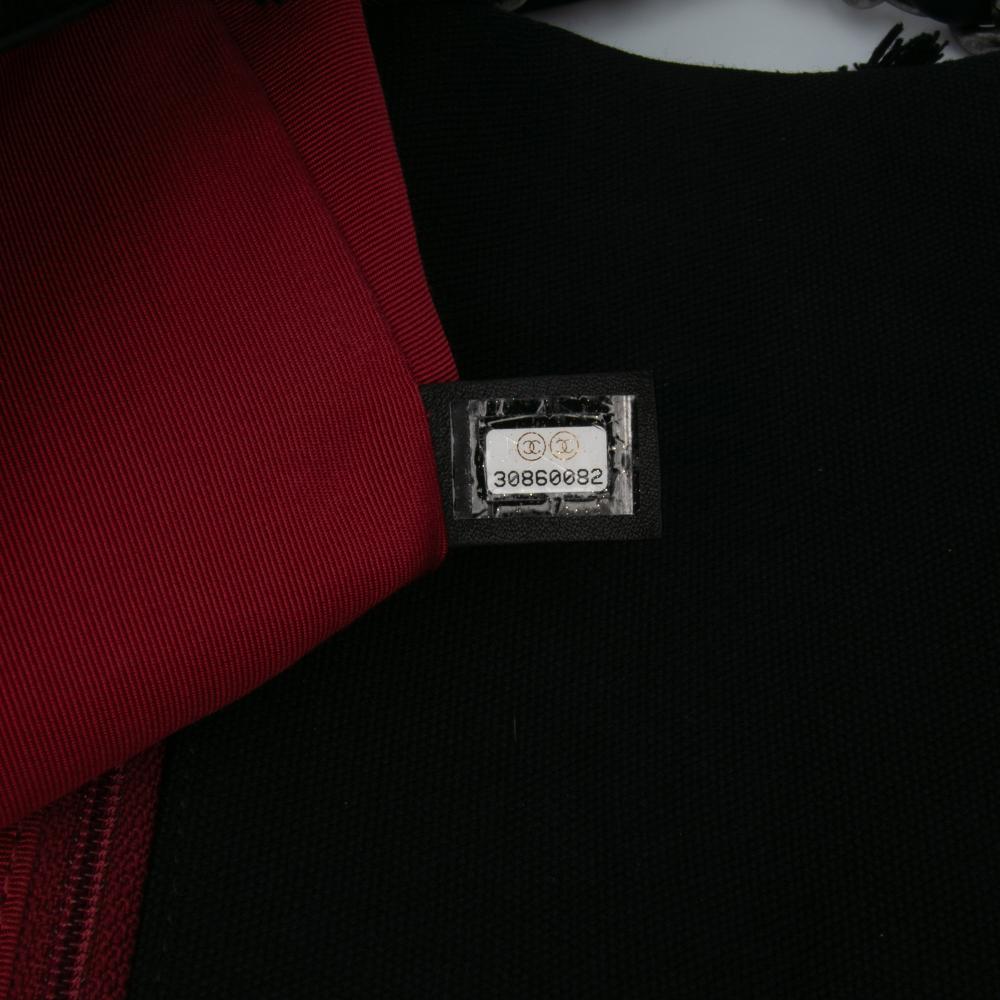 Chanel AB Chanel Black Canvas Fabric Medium and Cotton 19 Flap Italy