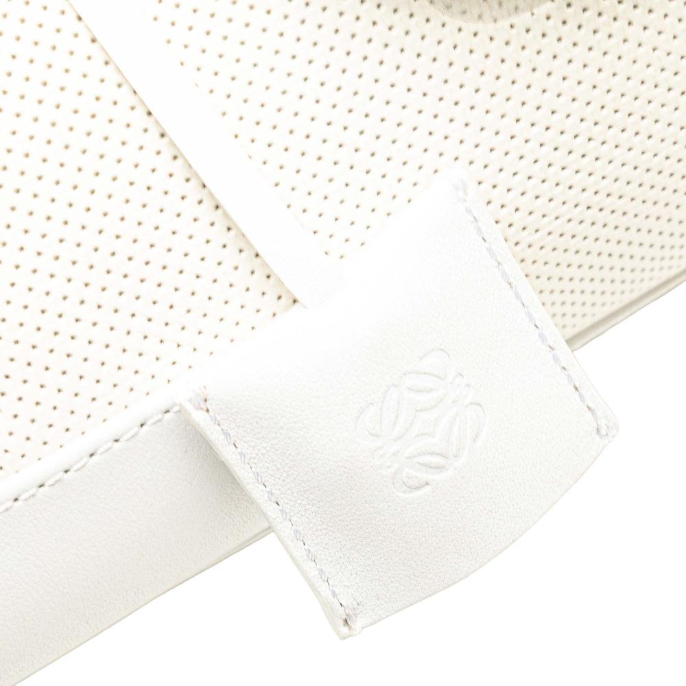 Loewe B LOEWE White Calf Leather Perforated Amazona 28 Spain