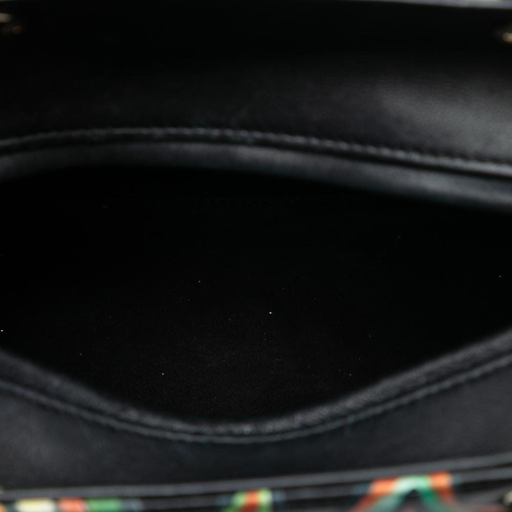 Christian Dior B Dior Black with Multi Calf Leather Limited Edition DiorAmour Medium skin Lady Dior Italy