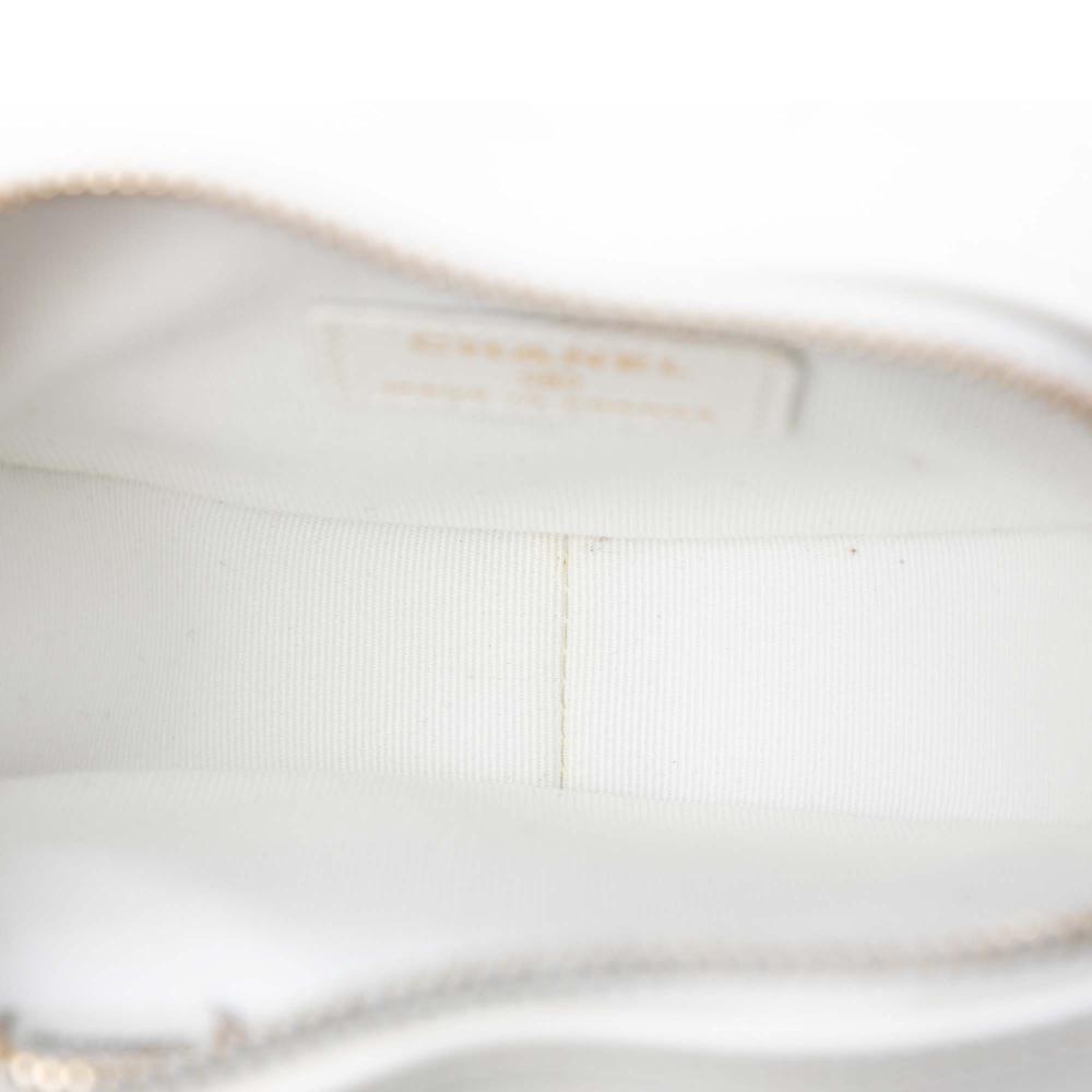 Chanel AB Chanel White Lambskin Leather Leather Mini Lambskin CC in Love Heart Crossbody France