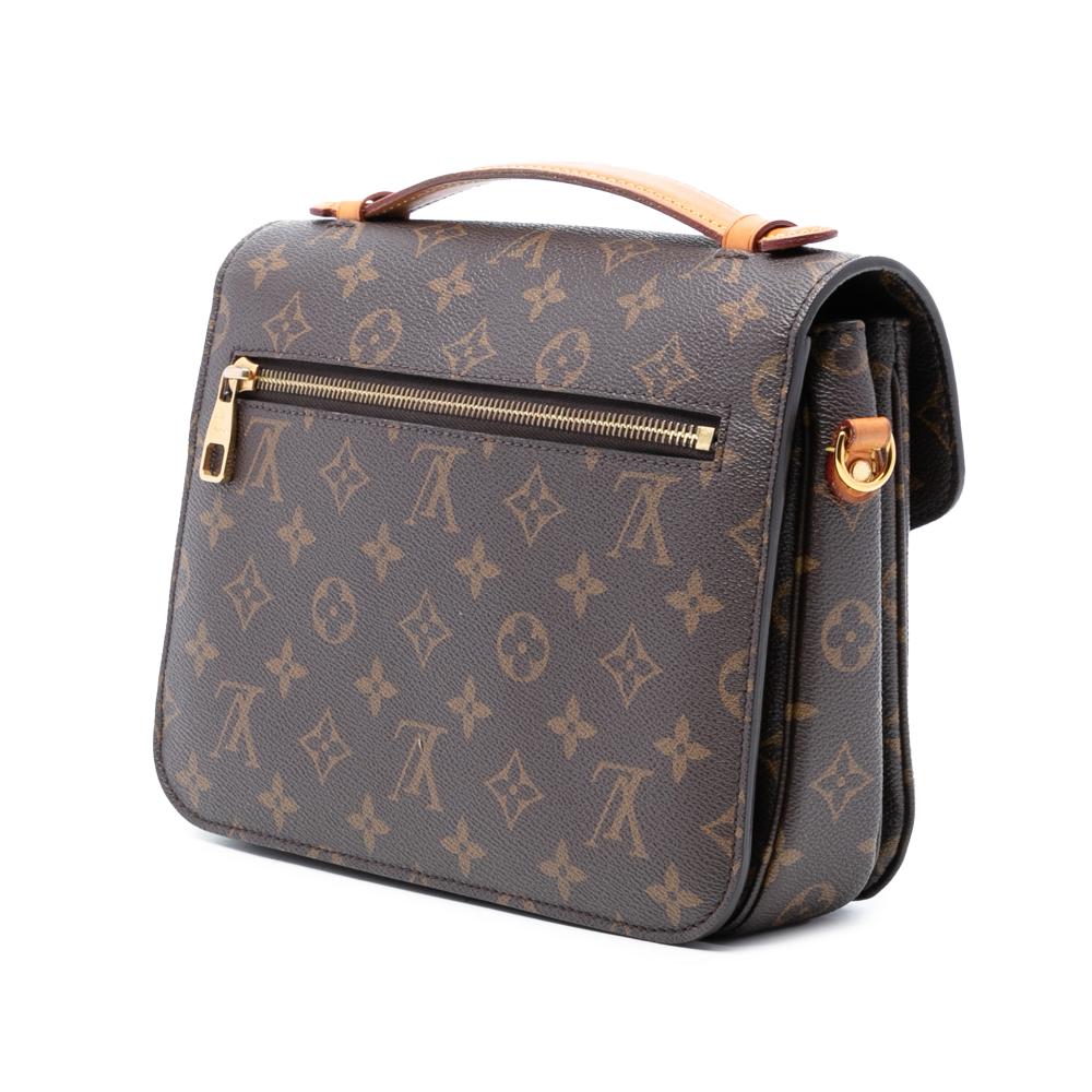 Louis Vuitton B Louis Vuitton Brown Monogram Canvas Fabric Monogram Pochette Metis France