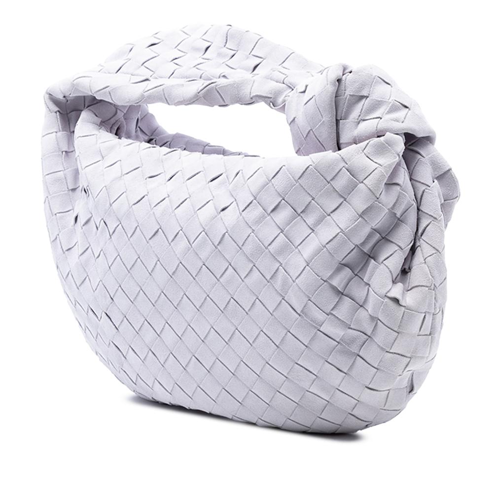 Bottega Veneta B Bottega Veneta Purple Light Purple Suede Leather Teen Intrecciato Jodie Italy