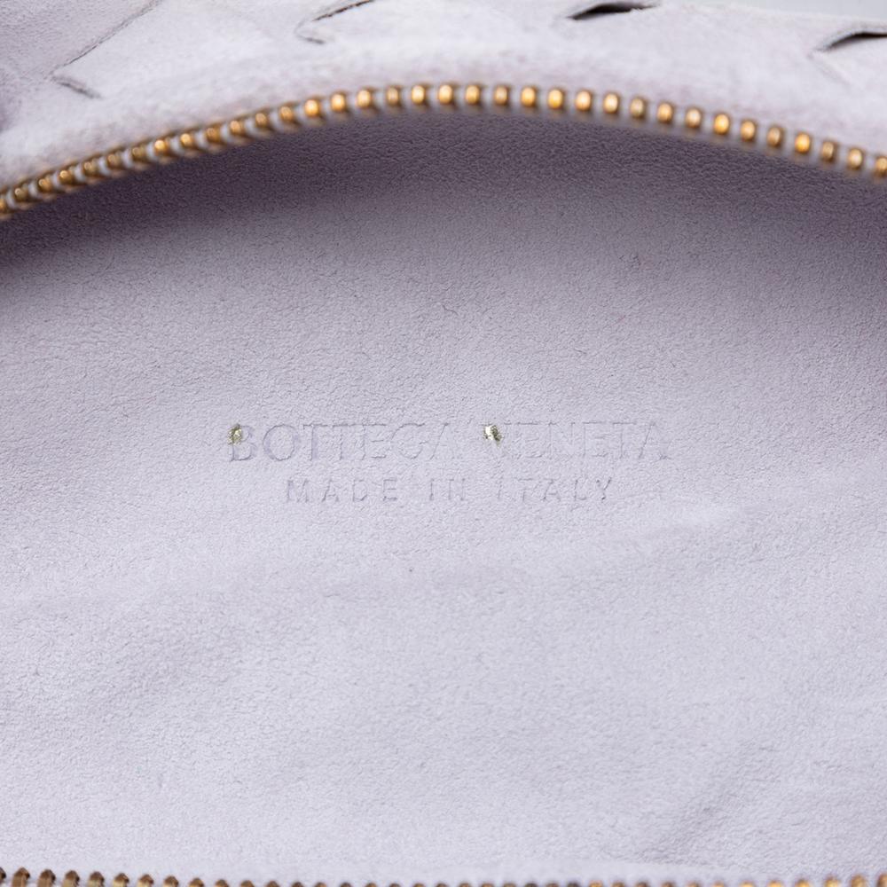 Bottega Veneta B Bottega Veneta Purple Light Purple Suede Leather Teen Intrecciato Jodie Italy