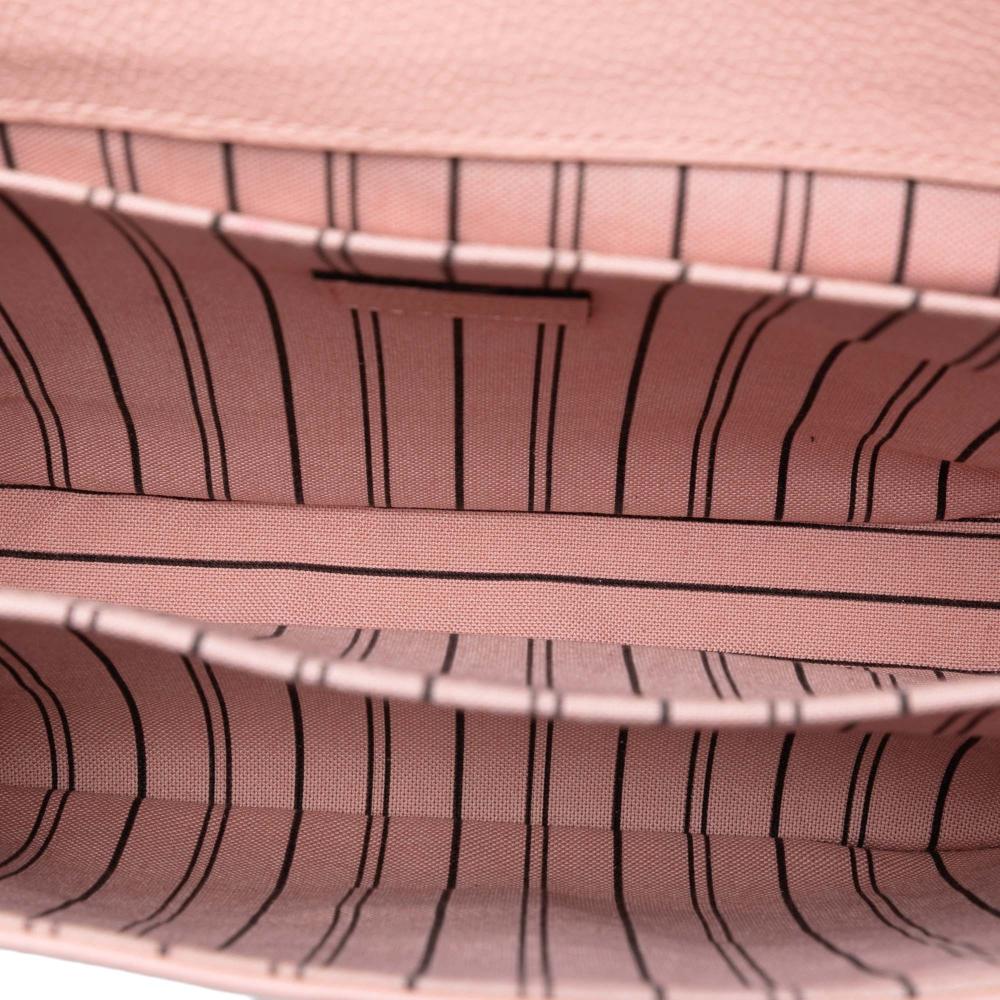 Louis Vuitton B Louis Vuitton Pink Monogram Empreinte Leather Pochette Metis France