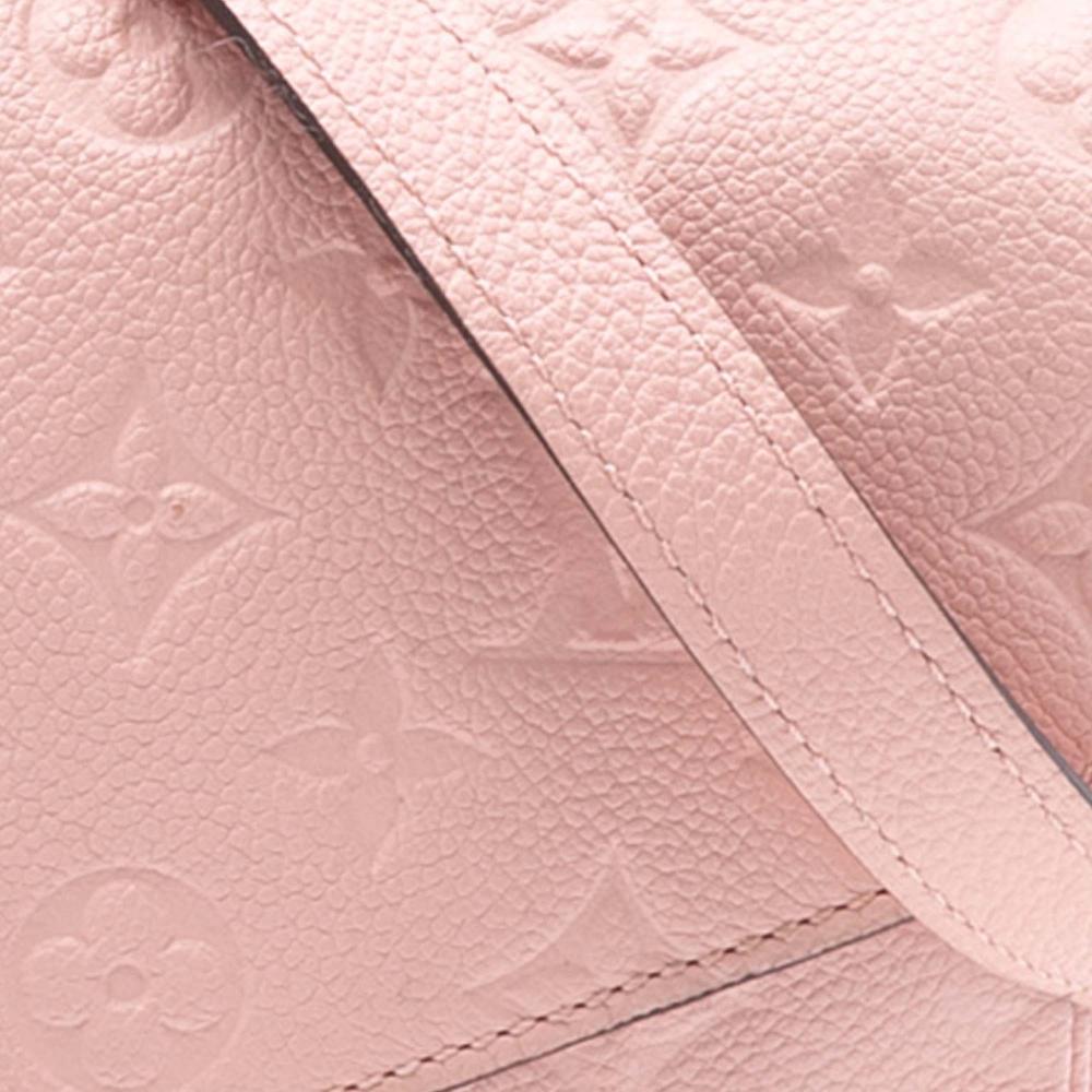 Louis Vuitton B Louis Vuitton Pink Monogram Empreinte Leather Pochette Metis France
