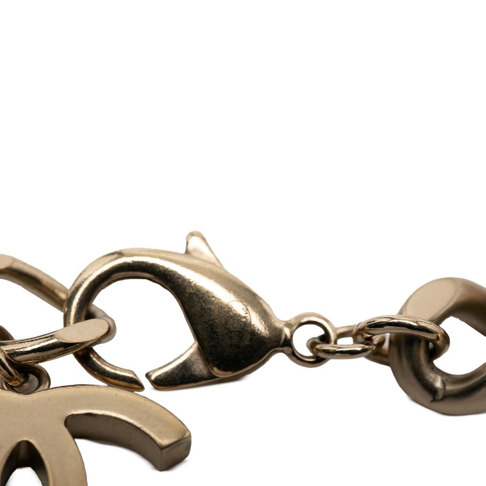 Chanel B Chanel Gold Gold Plated Metal ID Curb Link Chain Necklace Italy