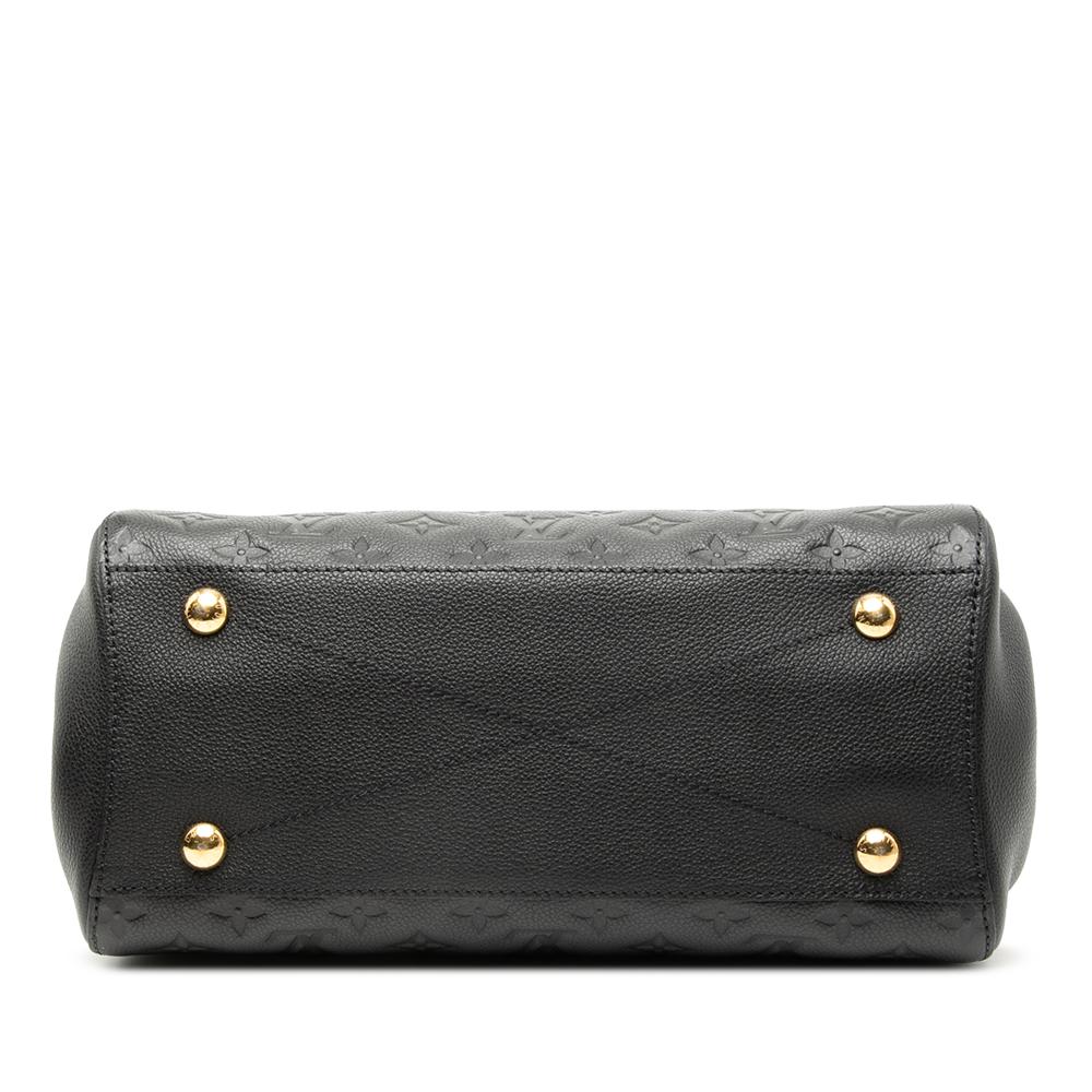 Louis Vuitton AB Louis Vuitton Black Monogram Empreinte Leather Montaigne MM France