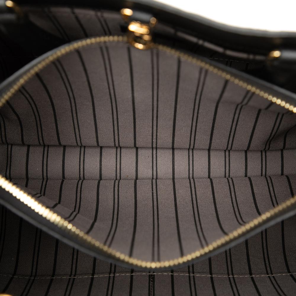 Louis Vuitton AB Louis Vuitton Black Monogram Empreinte Leather Montaigne MM France