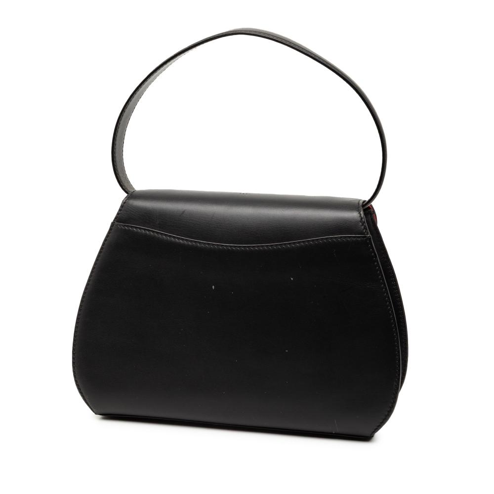 Cartier B Cartier Black Calf Leather Panthere Handbag Italy