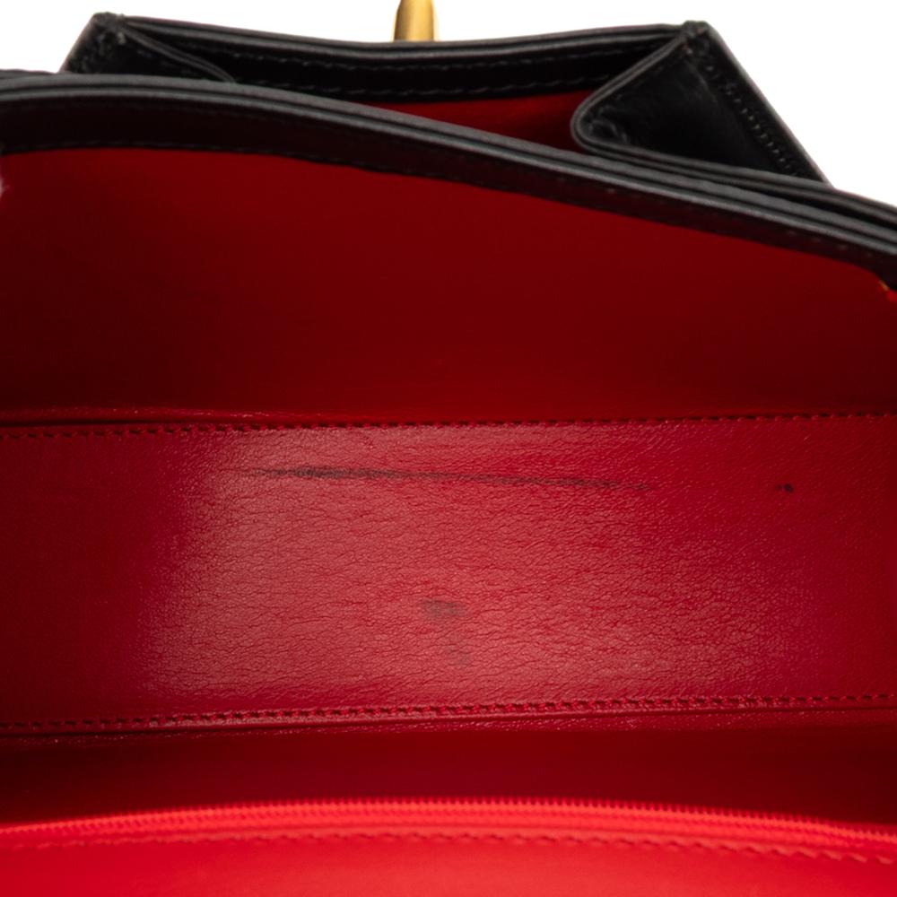 Cartier B Cartier Black Calf Leather Panthere Handbag Italy