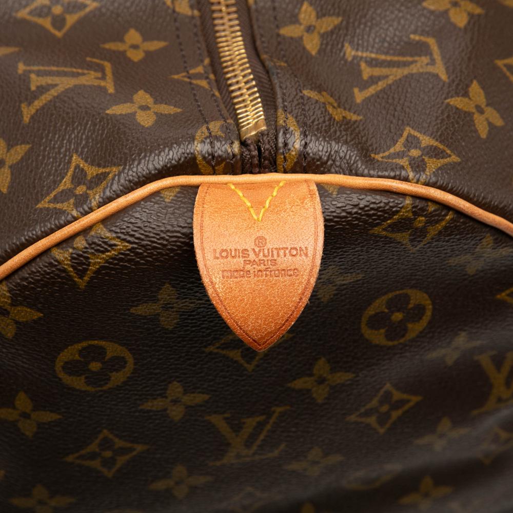Louis Vuitton B Louis Vuitton Brown Monogram Canvas Fabric Monogram Keepall 55 France