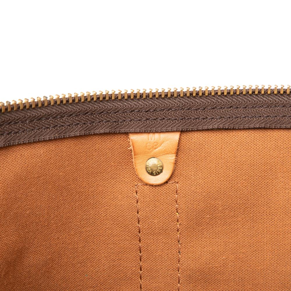 Louis Vuitton B Louis Vuitton Brown Monogram Canvas Fabric Monogram Keepall 55 France
