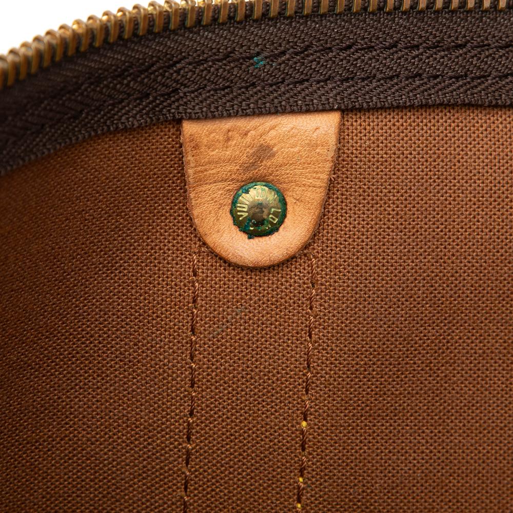 Louis Vuitton B Louis Vuitton Brown Monogram Canvas Fabric Monogram Keepall 50 France