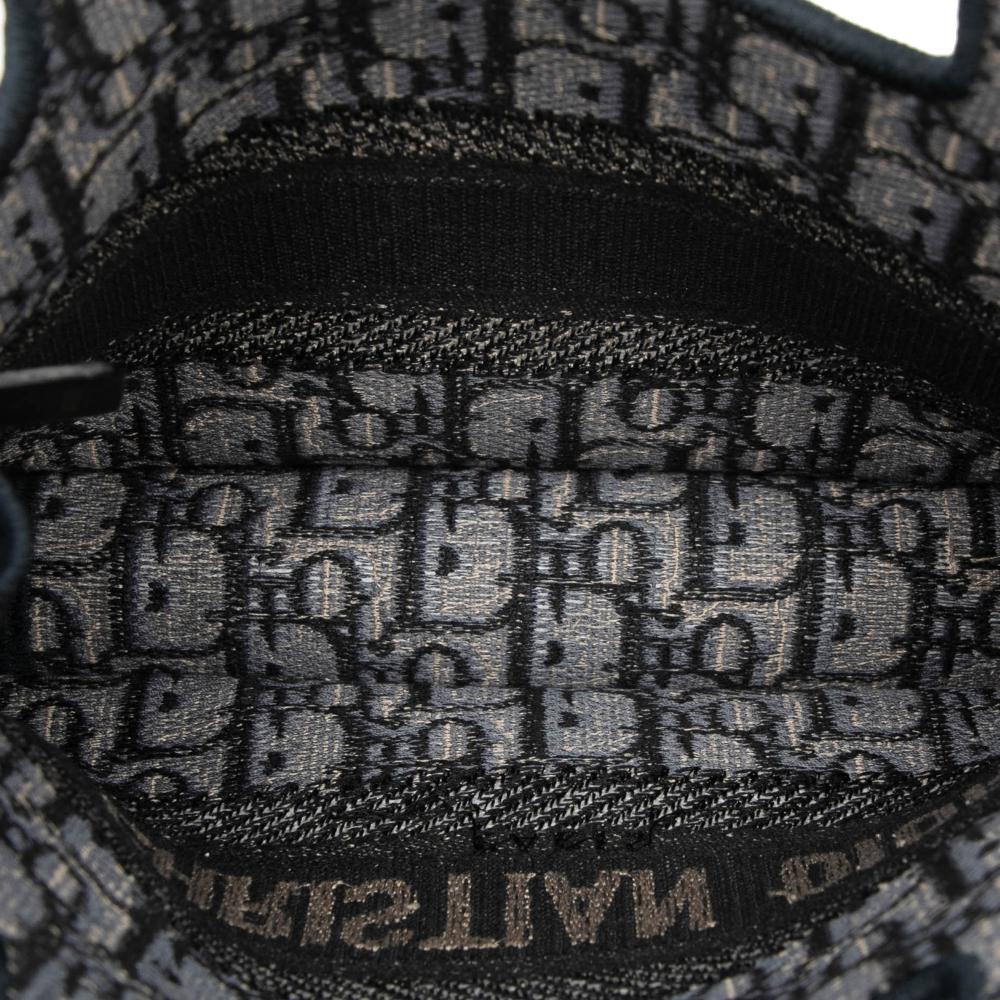 Christian Dior B Dior Blue Navy Canvas Fabric Mini Oblique Book Tote Italy