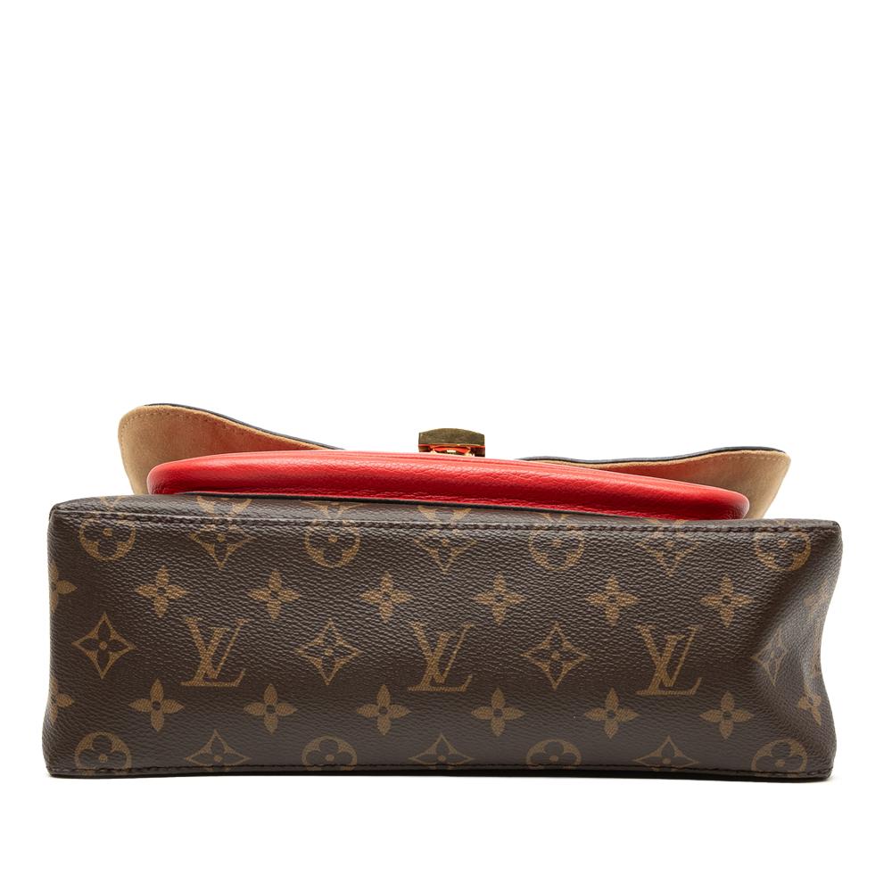Louis Vuitton B Louis Vuitton Brown with Red Monogram Canvas Fabric Monogram Marignan France