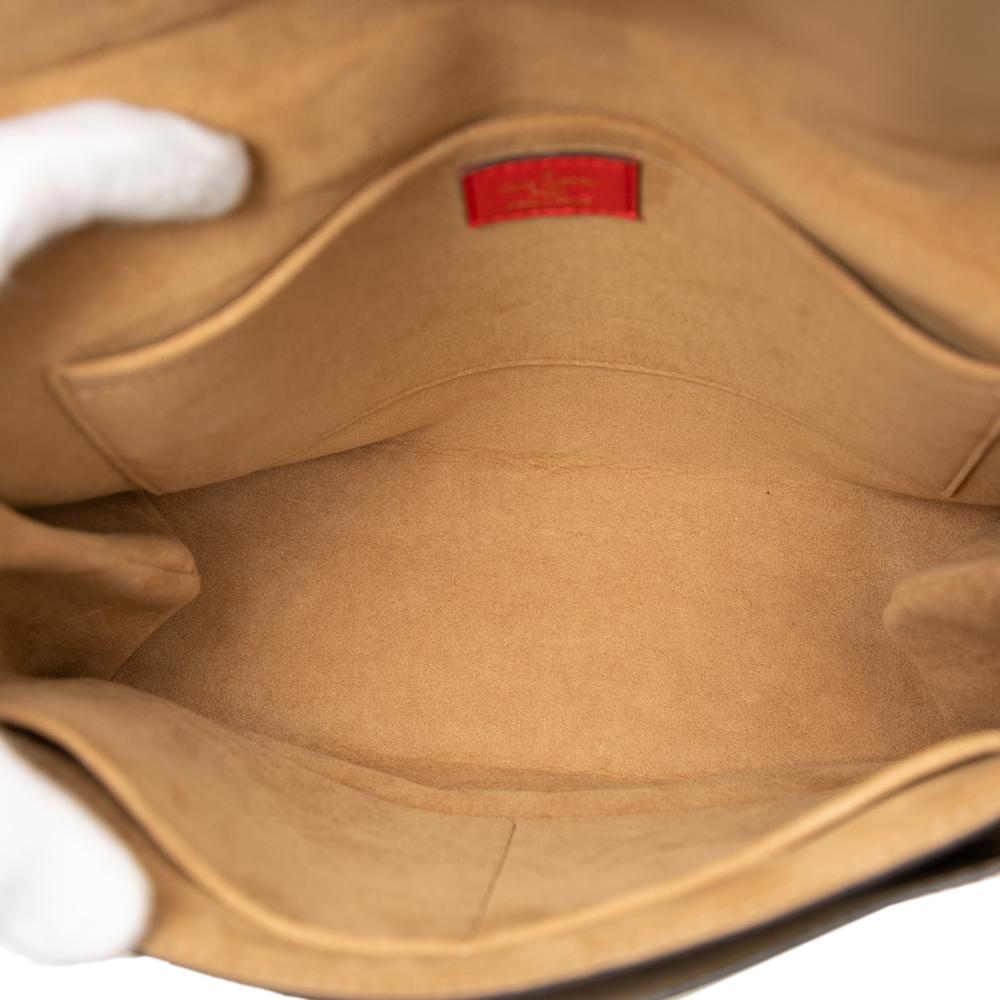 Louis Vuitton B Louis Vuitton Brown with Red Monogram Canvas Fabric Monogram Marignan France