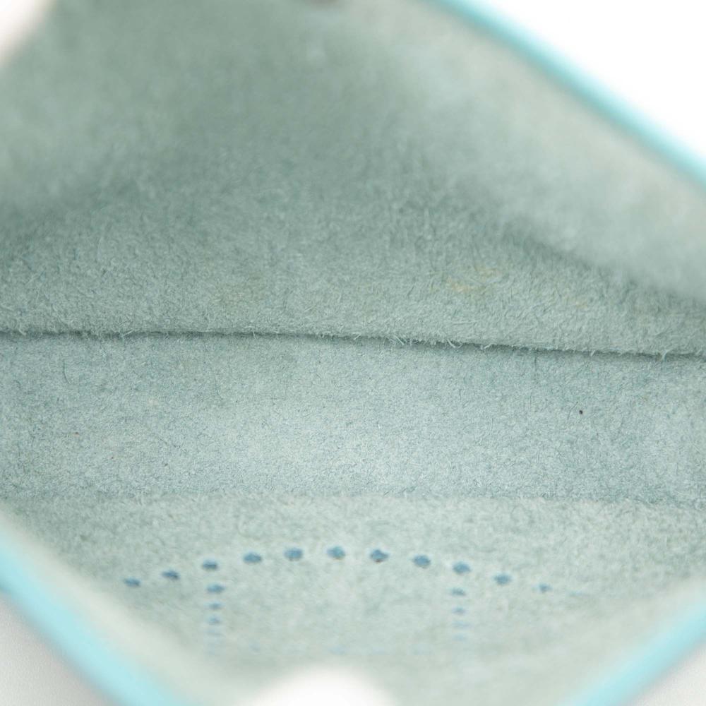 Hermès AB Hermès Blue Turquoise Calf Leather Clemence Evelyne Amazone TPM France