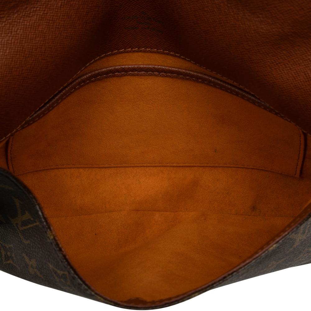 Louis Vuitton B Louis Vuitton Brown Monogram Canvas Fabric Monogram Musette Tango Short Strap France