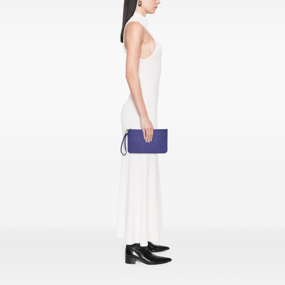 Louis Vuitton B Louis Vuitton Purple Epi Leather Leather Epi Neverfull Pouch France