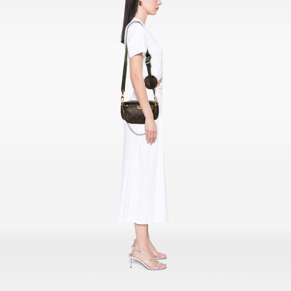 Louis Vuitton B Louis Vuitton Brown Monogram Canvas Fabric Monogram Multi Pochette Accessoires France