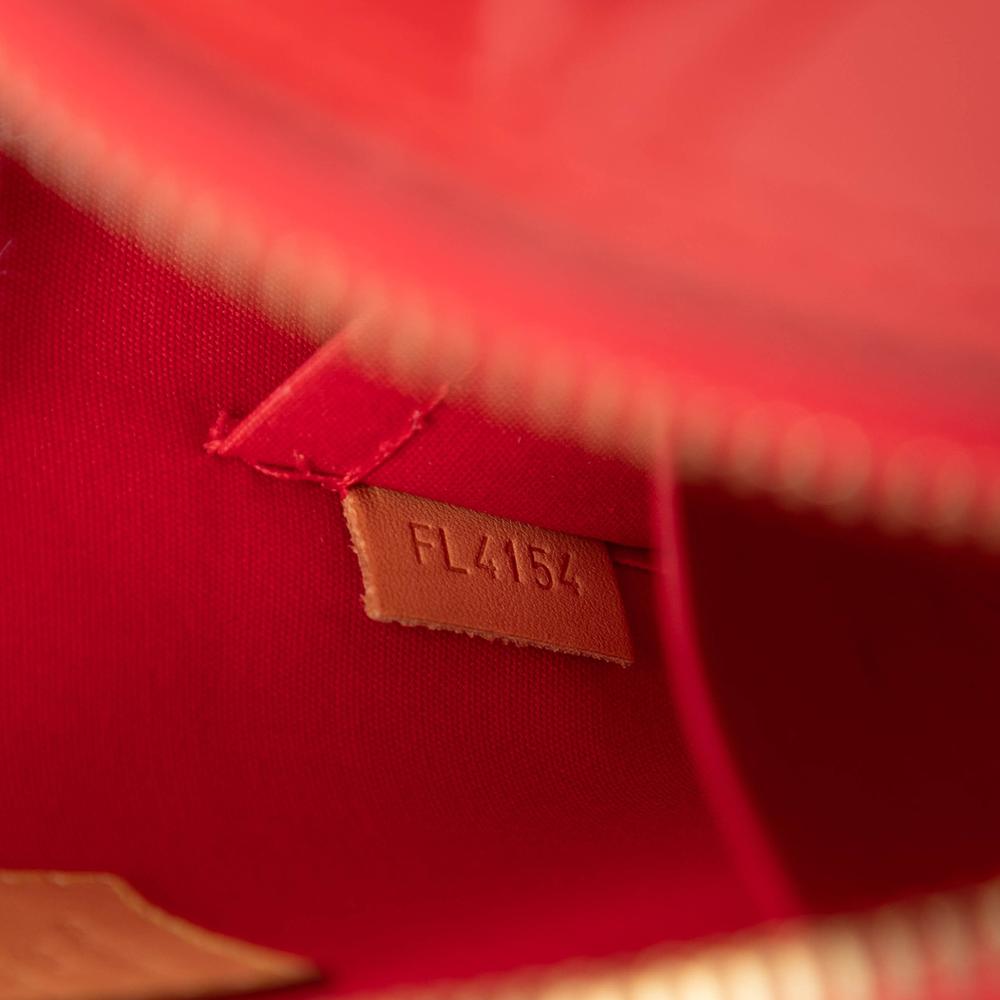 Louis Vuitton B Louis Vuitton Red Vernis Leather Leather Monogram Vernis Alma BB France