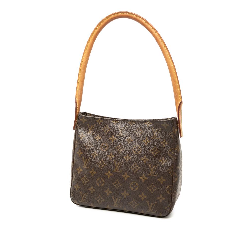 Louis Vuitton B Louis Vuitton Brown Monogram Canvas Fabric Monogram Looping MM France