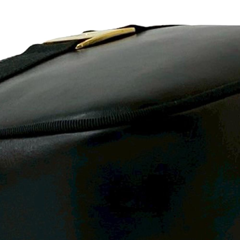 Ferragamo B Ferragamo Black Calf Leather Vara Crossbody Italy