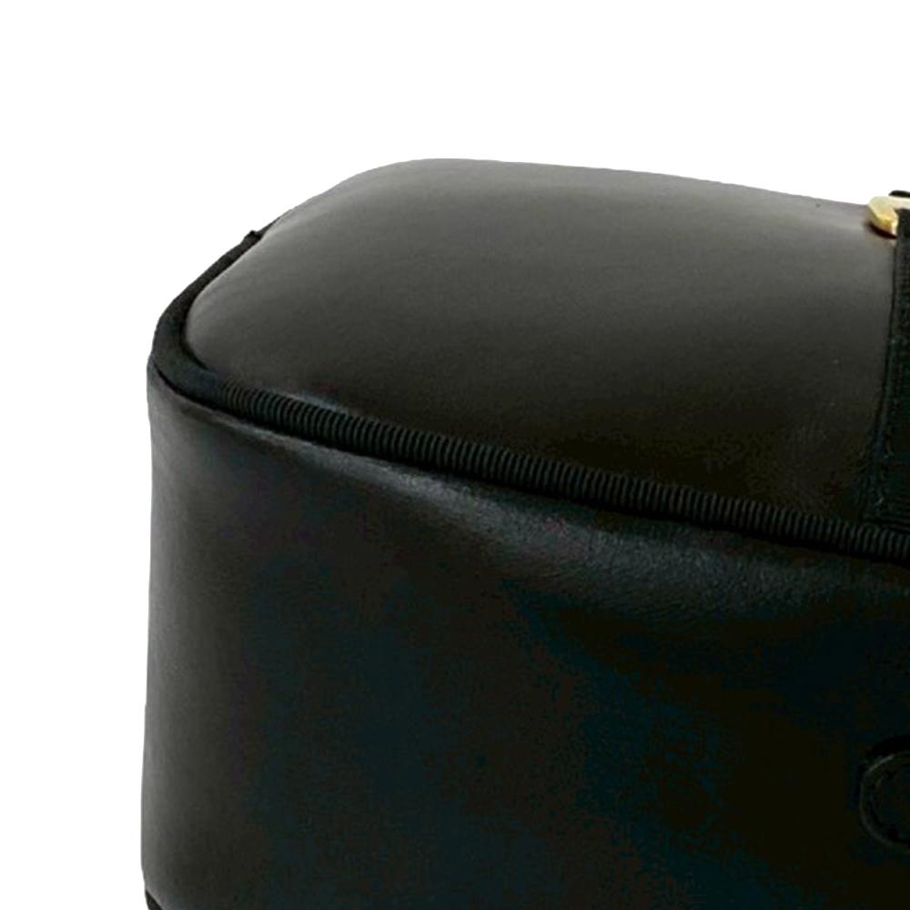 Ferragamo B Ferragamo Black Calf Leather Vara Crossbody Italy