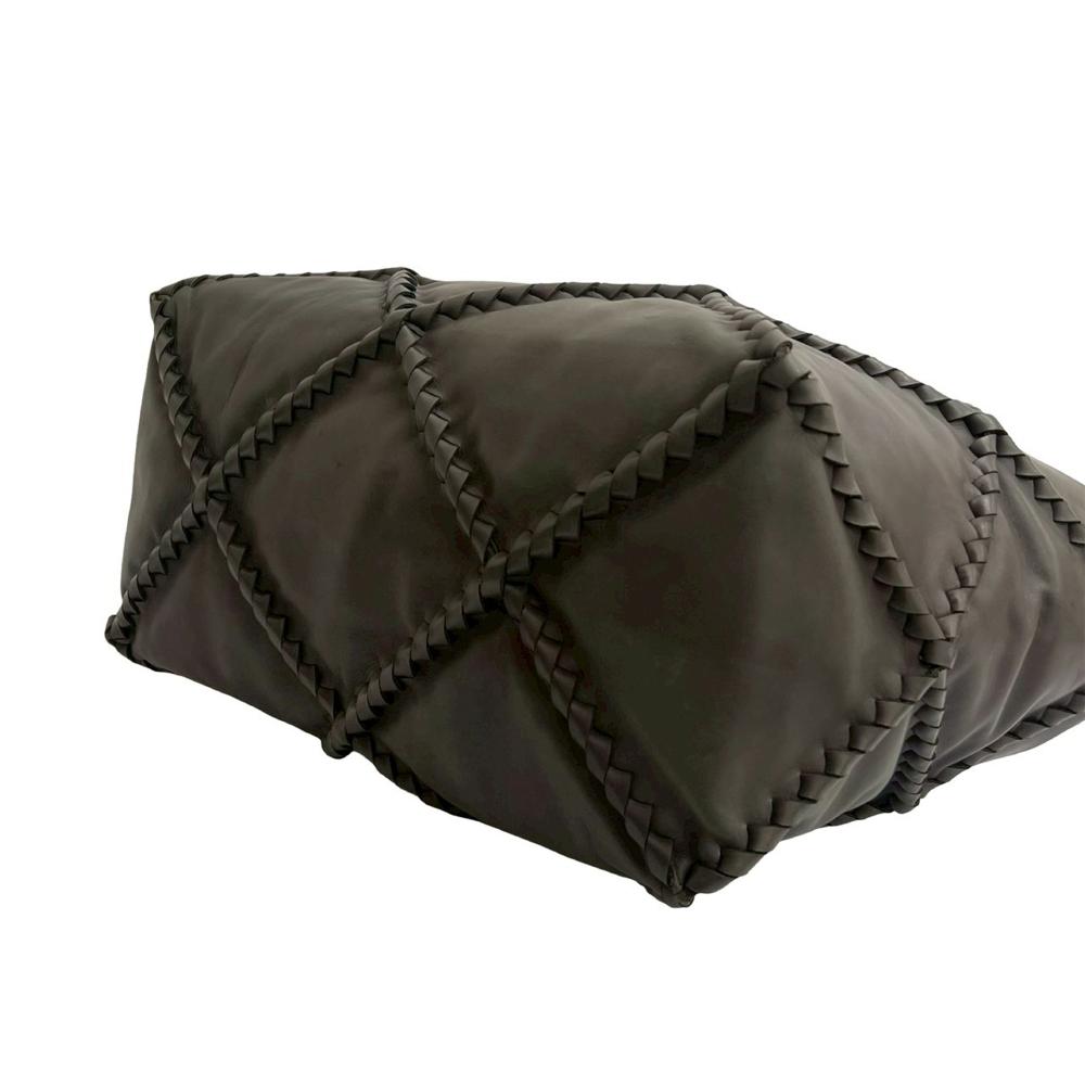 Bottega Veneta AB Bottega Veneta Brown Dark Brown Nappa Leather Leather Nappa Diamond Intrecciato Tote Italy