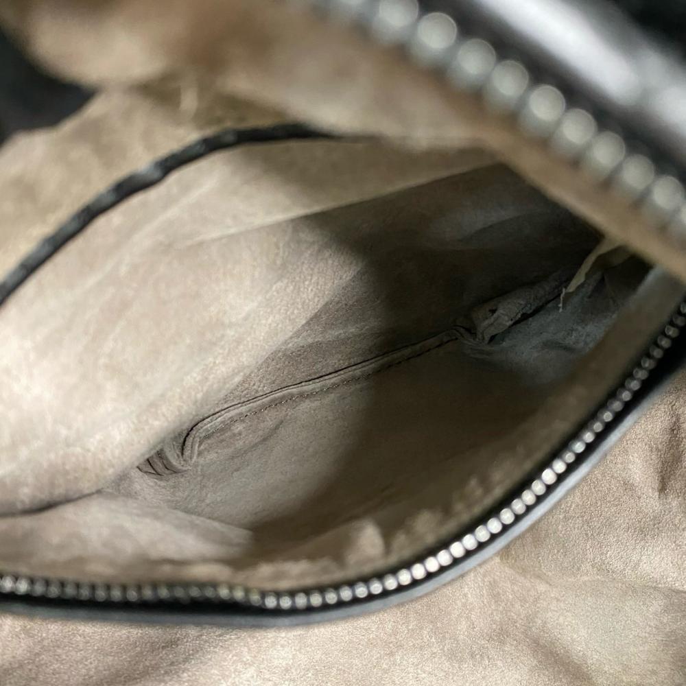 Bottega Veneta AB Bottega Veneta Black Nappa Leather Leather Nappa Intrecciato Cube Crossbody Italy