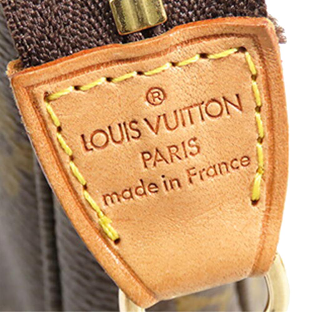Louis Vuitton B Louis Vuitton Brown Monogram Canvas Fabric Monogram Pochette Accessoires France