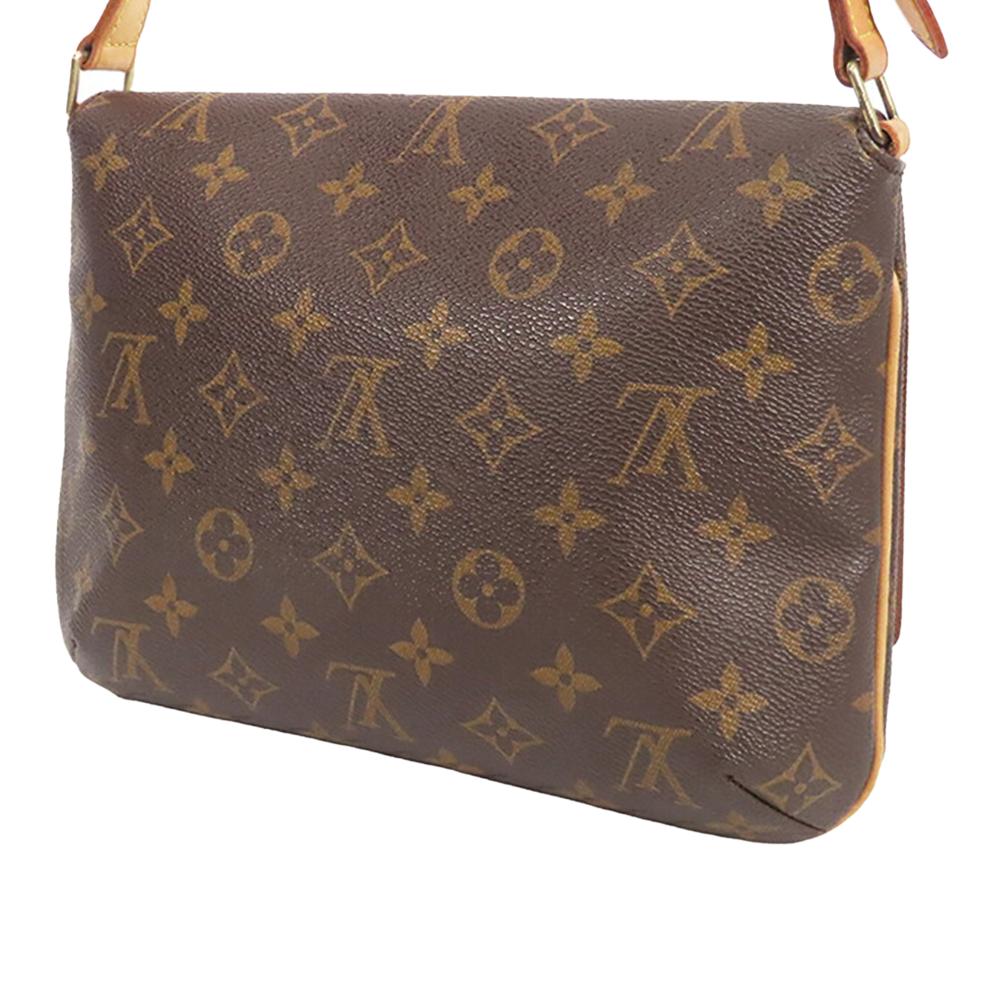Louis Vuitton B Louis Vuitton Brown Monogram Canvas Fabric Monogram Musette Tango Short Strap Spain