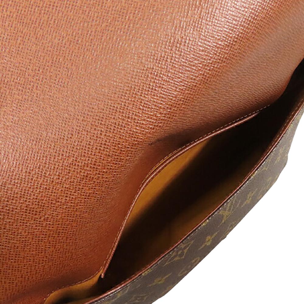 Louis Vuitton B Louis Vuitton Brown Monogram Canvas Fabric Monogram Musette Tango Short Strap Spain
