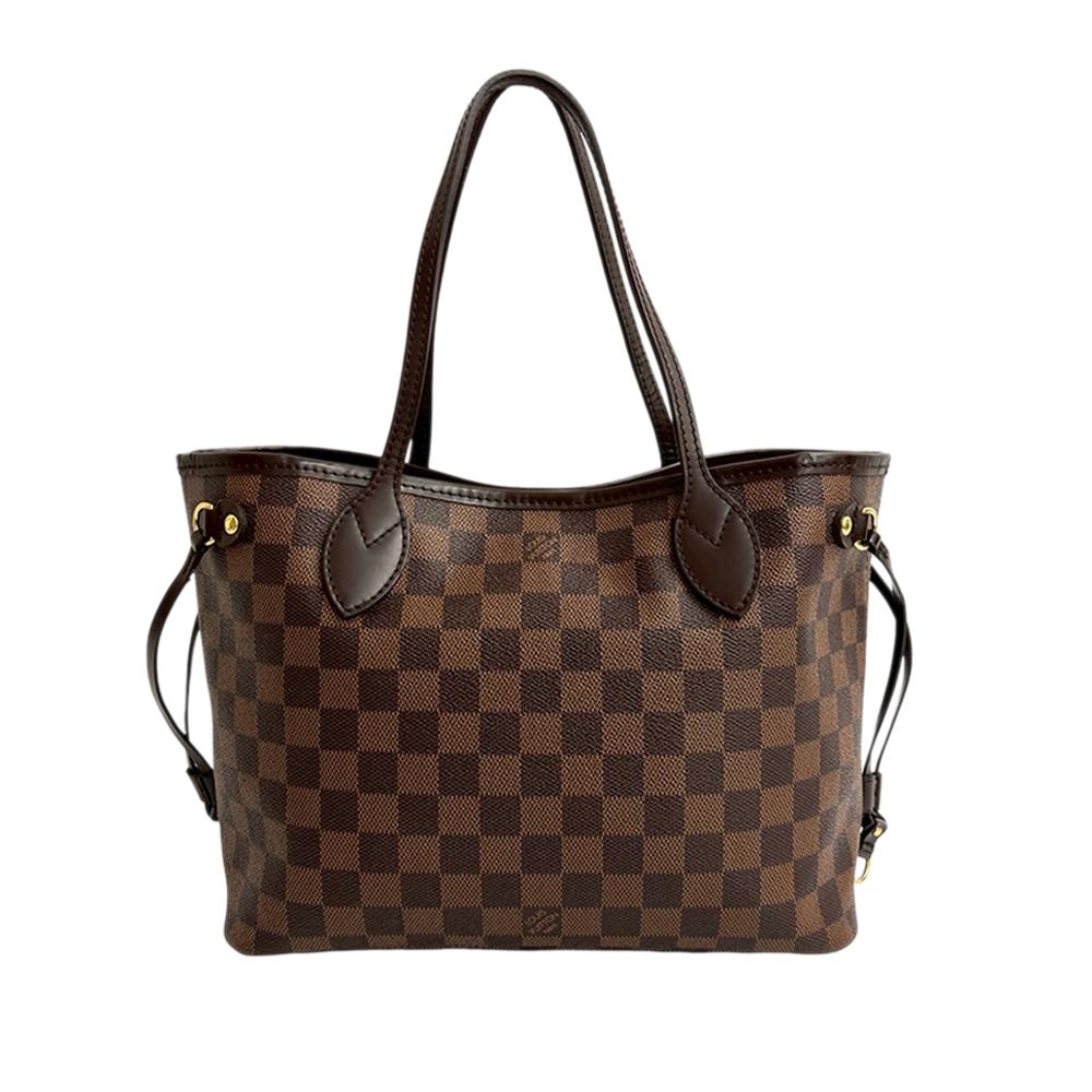 Louis Vuitton AB Louis Vuitton Brown Damier Canvas Fabric Damier Ebene Neverfull PM France