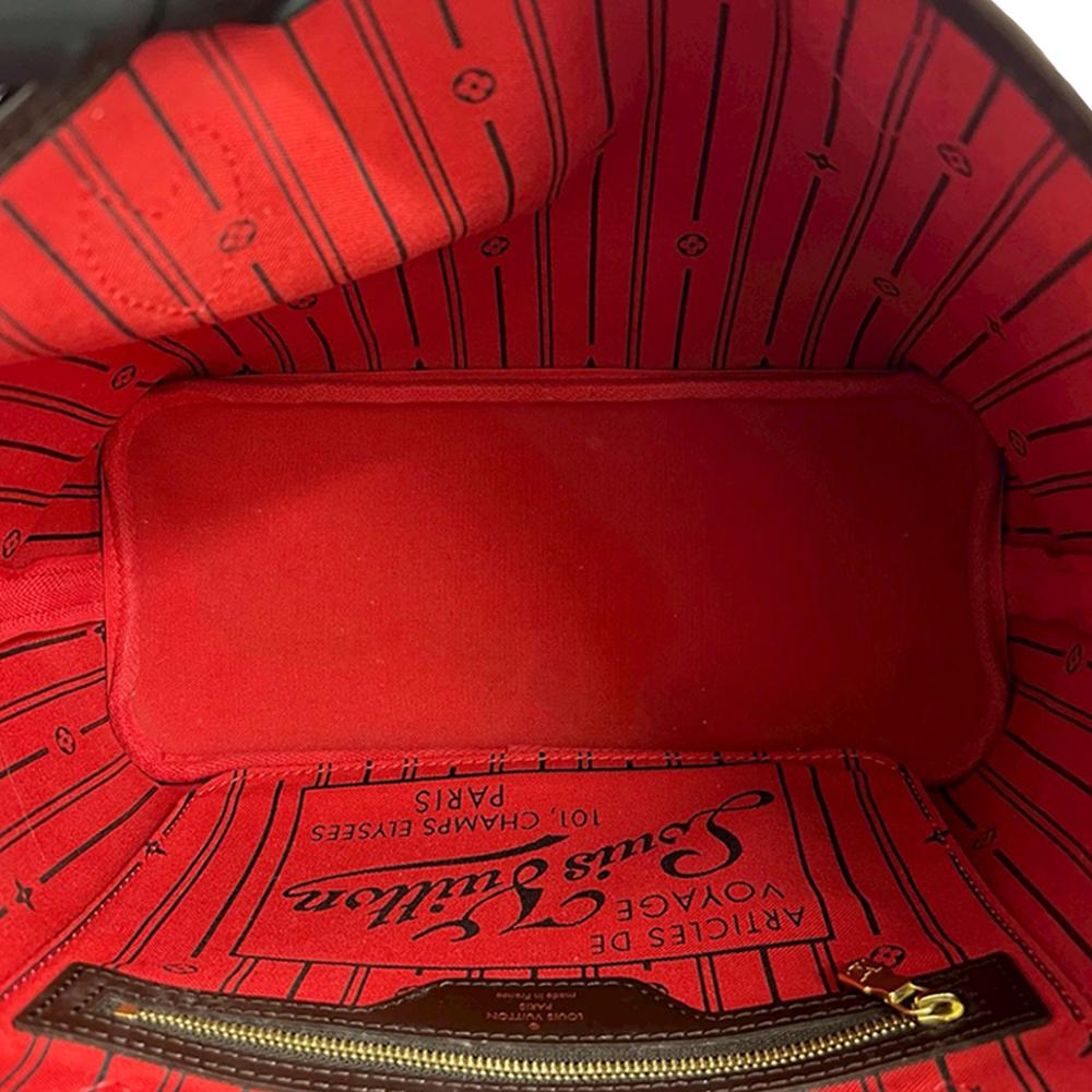 Louis Vuitton AB Louis Vuitton Brown Damier Canvas Fabric Damier Ebene Neverfull PM France