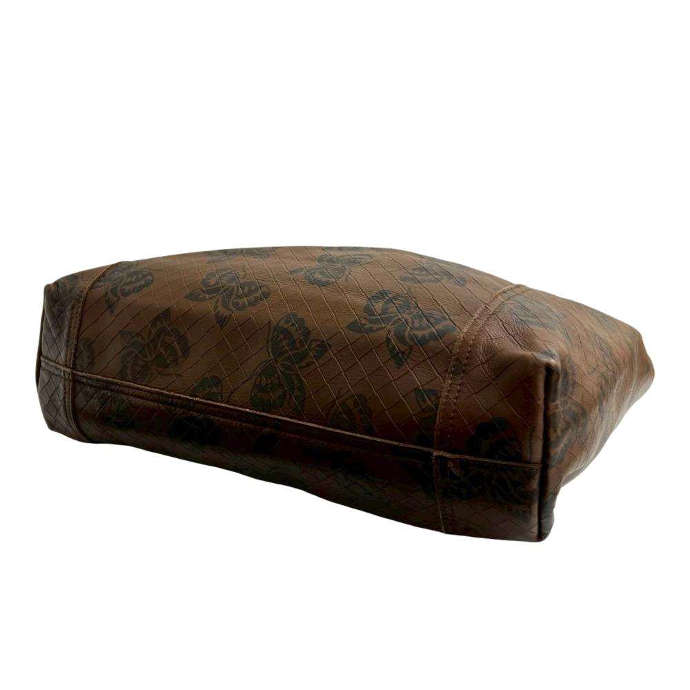 Bottega Veneta AB Bottega Veneta Brown Nappa Leather Leather Nappa Intrecciomirage Butterfly Tote Italy