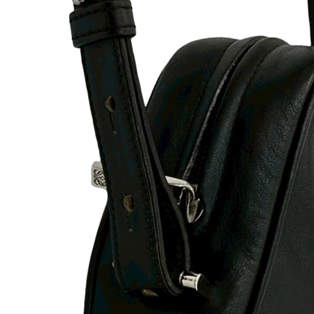 Loewe AB LOEWE Black Calf Leather Anagram Crossbody Spain