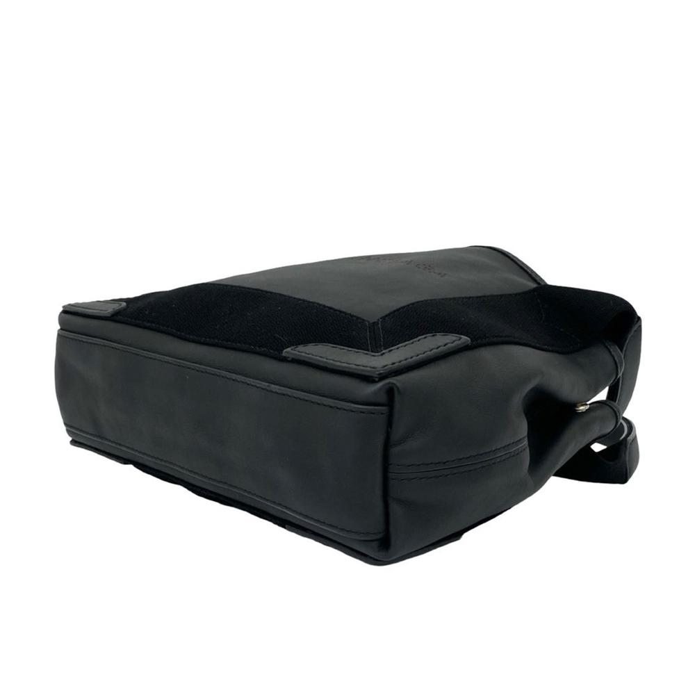 Balenciaga AB Balenciaga Black Calf Leather skin Perforated Navy Cabas Tote XS Italy