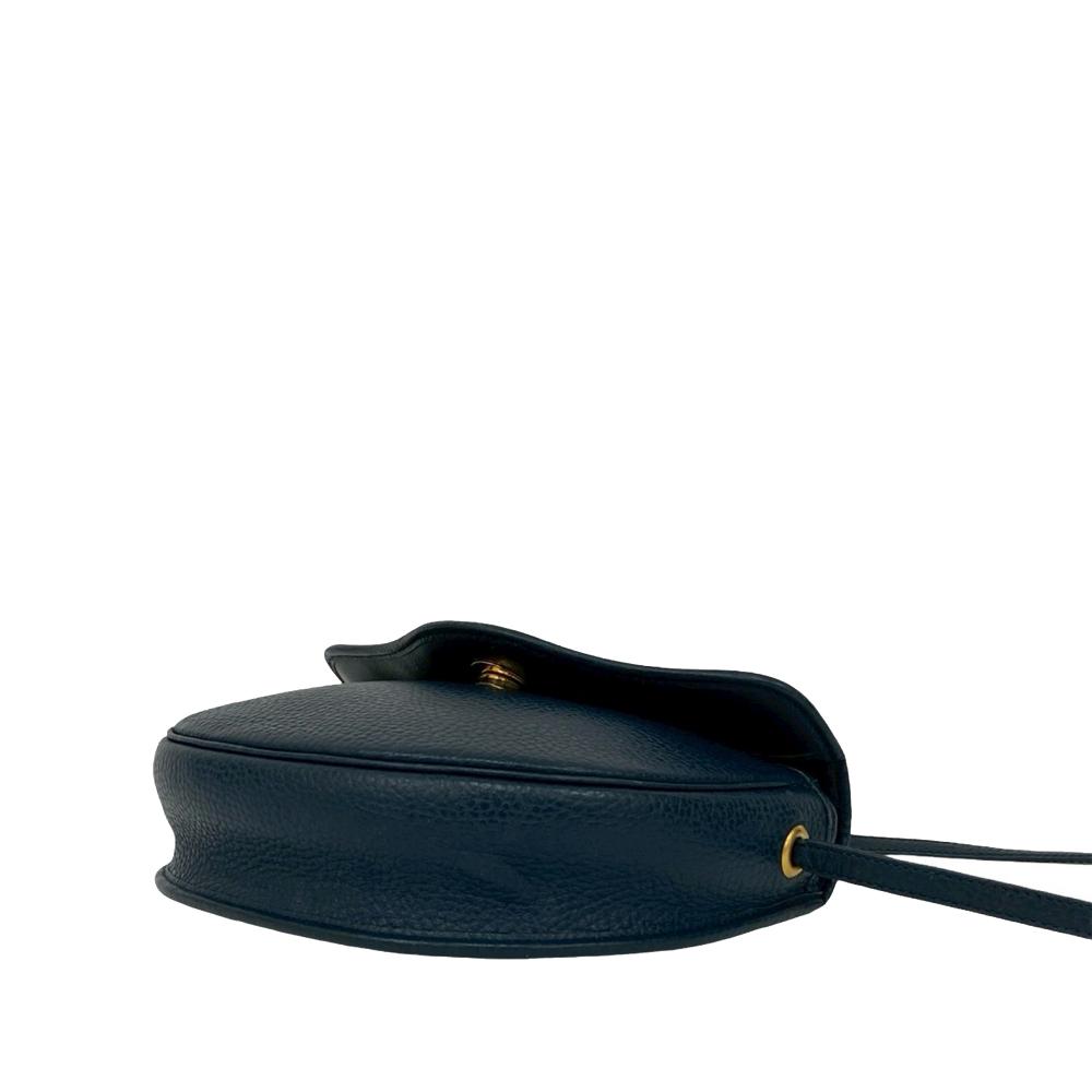 Christian Dior B Dior Blue Navy Calf Leather Crossbody France