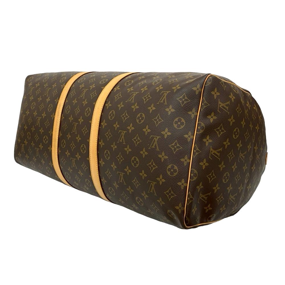 Louis Vuitton B Louis Vuitton Brown Monogram Canvas Fabric Monogram Keepall 60 France