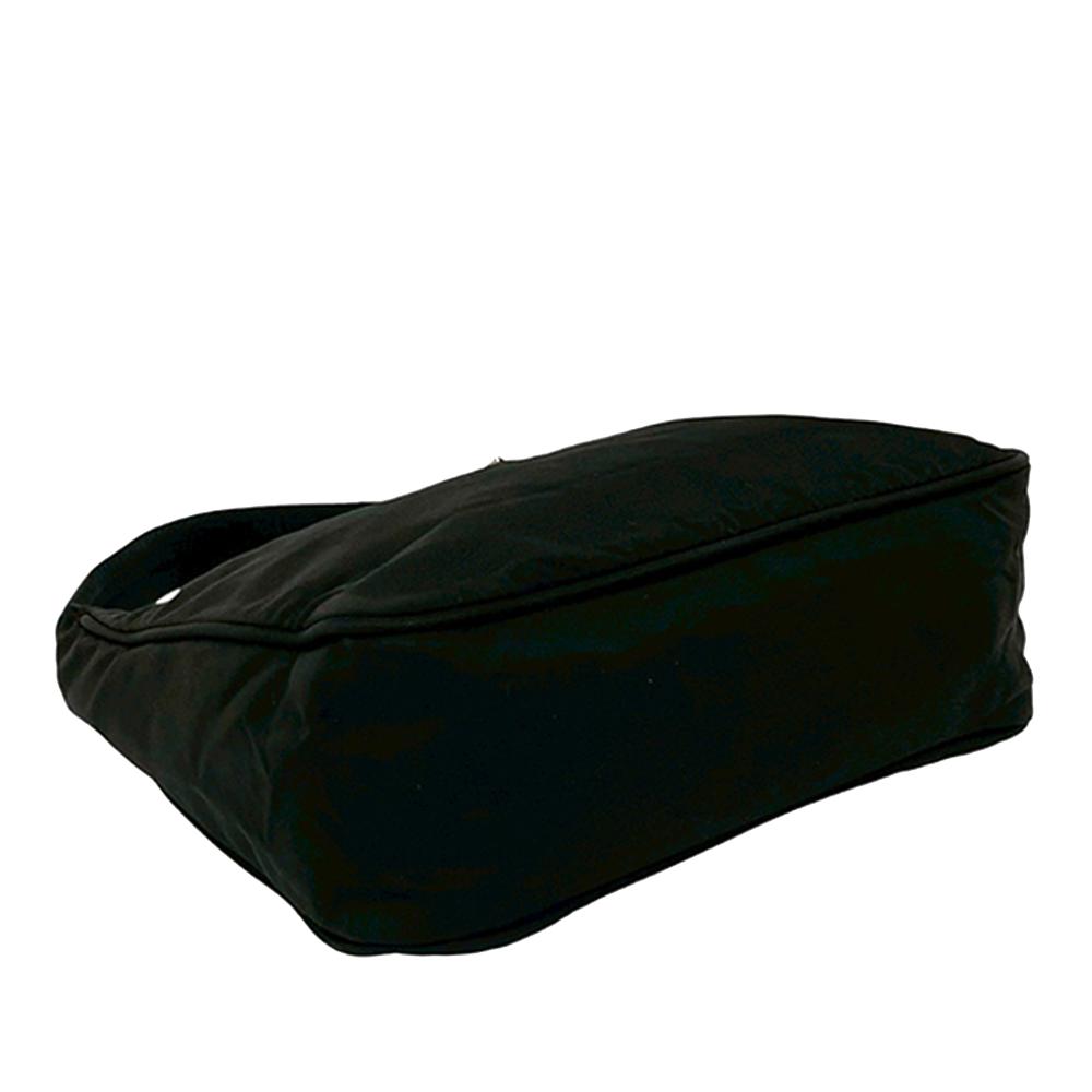 Prada AB Prada Black Nylon Fabric Mini Tessuto Sport Shoulder Bag Italy