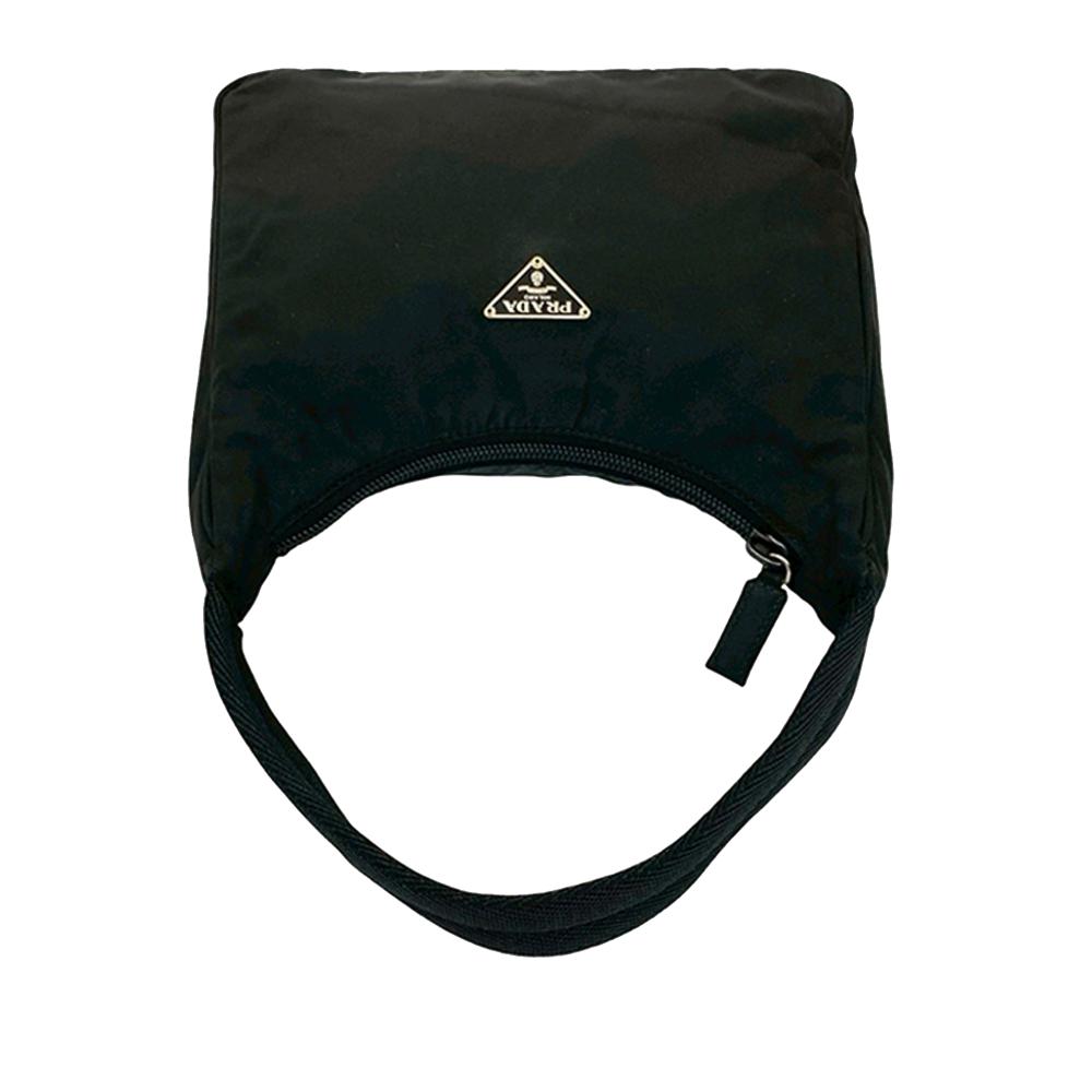Prada AB Prada Black Nylon Fabric Mini Tessuto Sport Shoulder Bag Italy